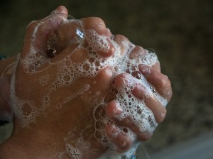 Washing hands to help prevent coronavirus